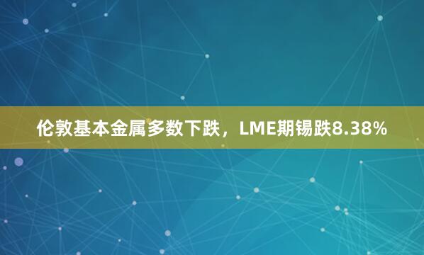 伦敦基本金属多数下跌，LME期锡跌8.38%