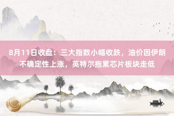 8月11日收盘：三大指数小幅收跌，油价因伊朗不确定性上涨，英特尔拖累芯片板块走低