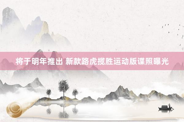 将于明年推出 新款路虎揽胜运动版谍照曝光