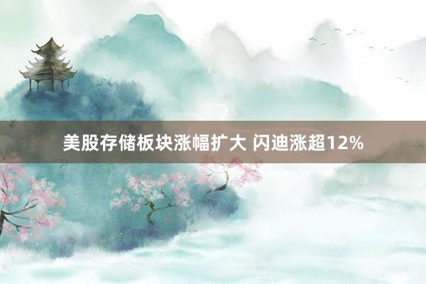 美股存储板块涨幅扩大 闪迪涨超12%