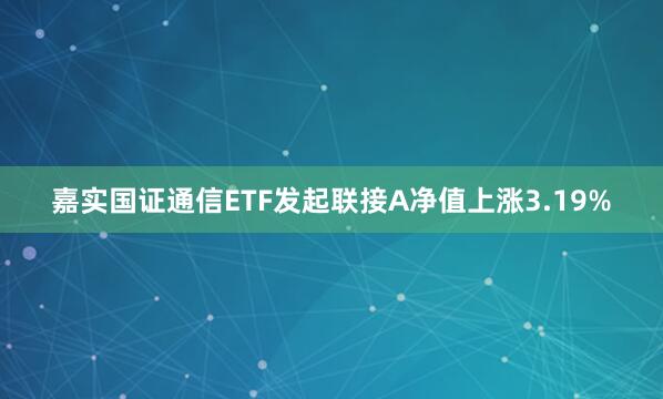 嘉实国证通信ETF发起联接A净值上涨3.19%