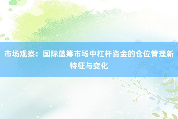 市场观察：国际蓝筹市场中杠杆资金的仓位管理新特征与变化