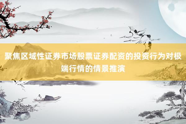 聚焦区域性证券市场股票证券配资的投资行为对极端行情的情景推演