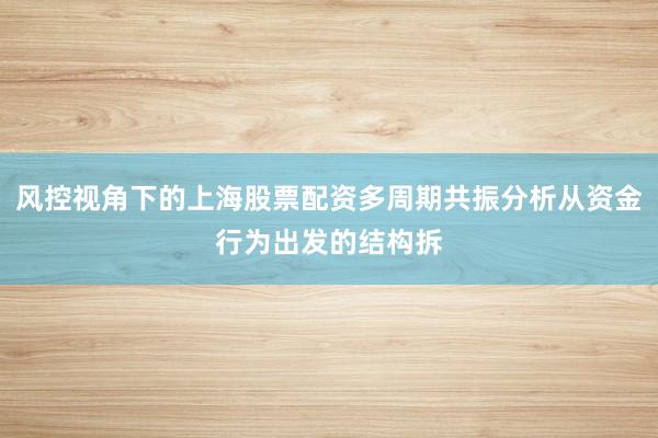 风控视角下的上海股票配资多周期共振分析从资金行为出发的结构拆