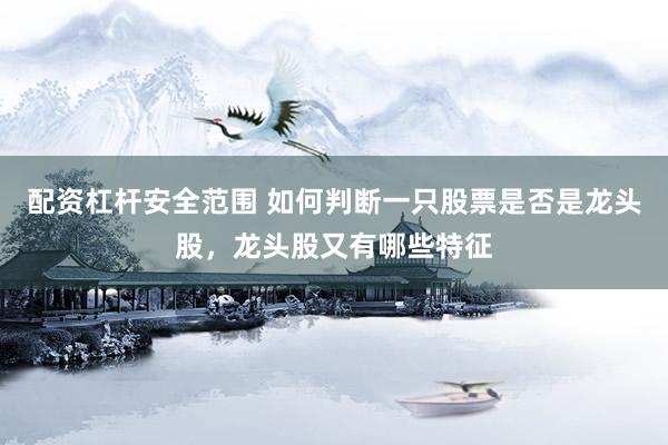 配资杠杆安全范围 如何判断一只股票是否是龙头股，龙头股又有哪些特征