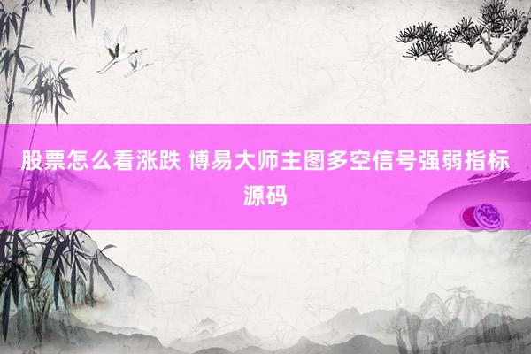 股票怎么看涨跌 博易大师主图多空信号强弱指标源码