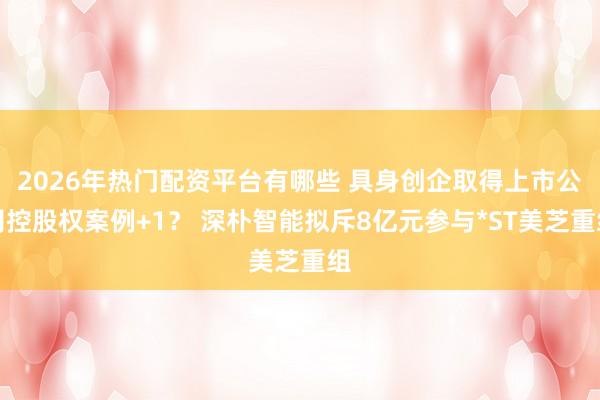 2026年热门配资平台有哪些 具身创企取得上市公司控股权案例+1？ 深朴智能拟斥8亿元参与*ST美芝重组
